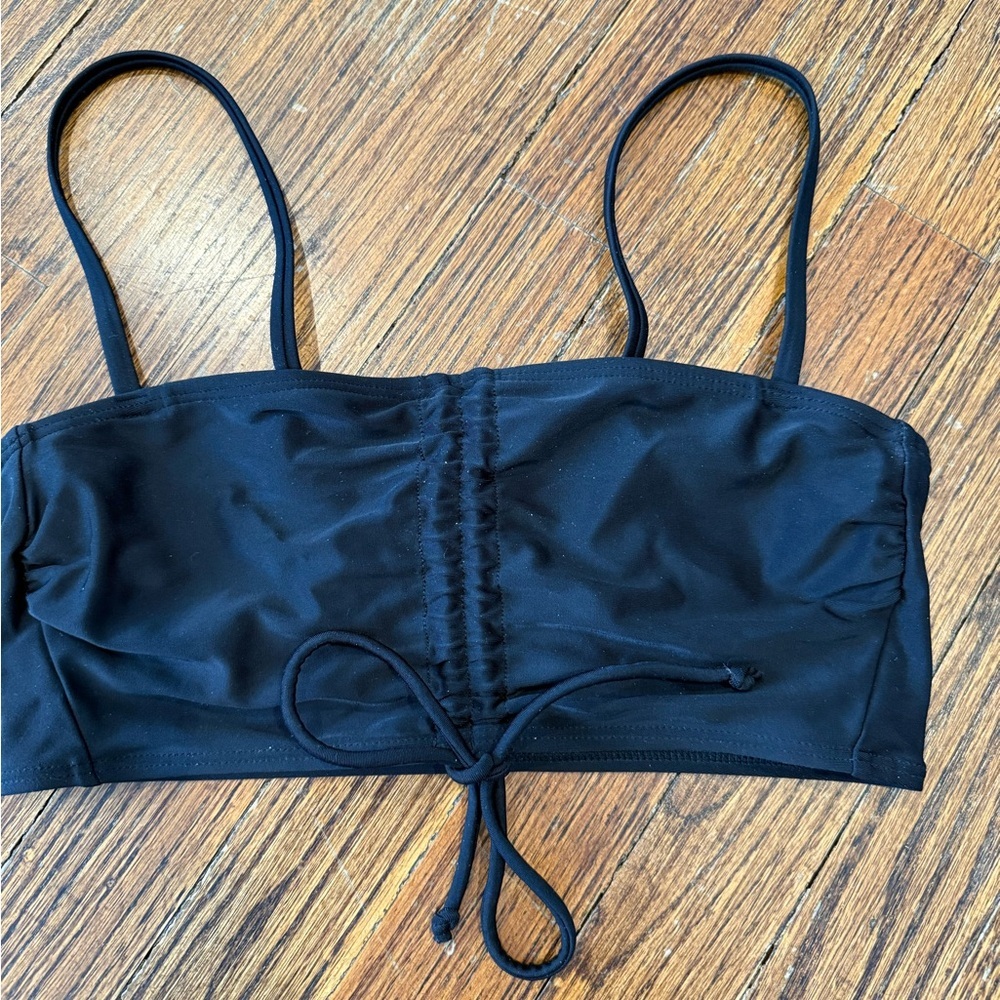 Black Ruched Bikini Top - Target - Picture 2 of 6